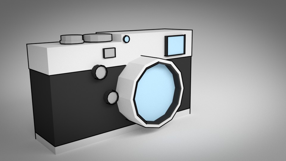 Low poly camera in Blender preview image 1